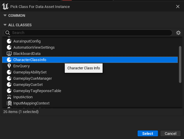 Create Character Class